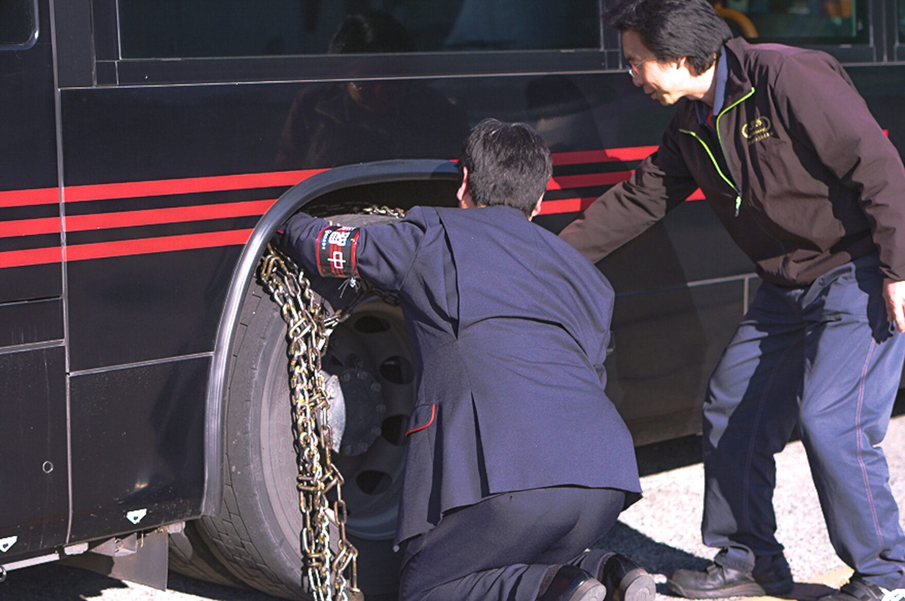 車両構造教育の研修画像